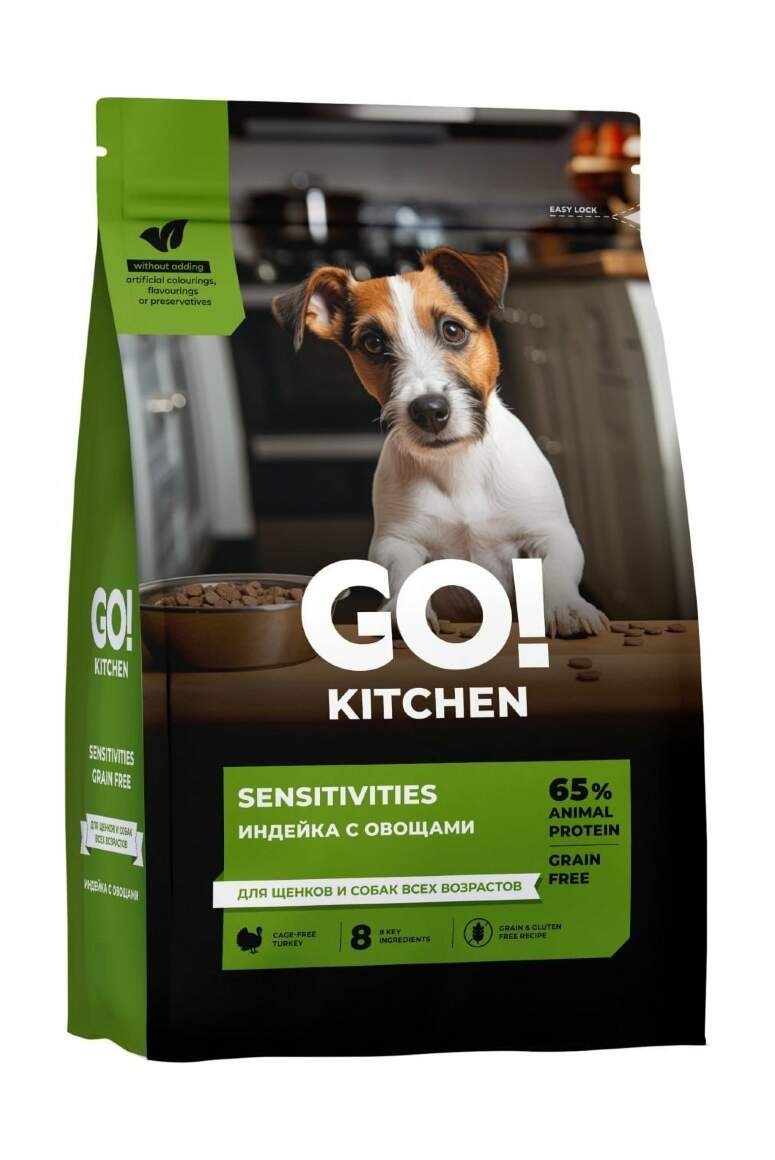 Go! Kitchen Sensitivities Grain Free - Сухой корм для щенков и собак, с  индейкой купить в зоомагазине «PetXP»