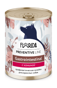 Florida Preventive Line Gastrointestinal - Консервы для собак, "Поддержание здоровья пищеварительной системы", с Кониной