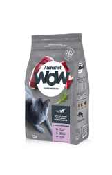 AlphaPet Wow - Сухой корм для взрослых домашних котов и кошек, с Уткой и Потрошками