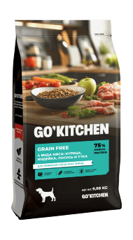 GO! Kitchen Carnivore - Сухой корм для пожилых собак с курицей, индейкой, лососем и уткой