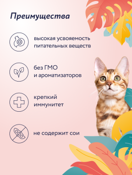 Florida - Паучи для взрослых кошек, Кусочки с Телятиной и Клюквой в соусе, 85 гр