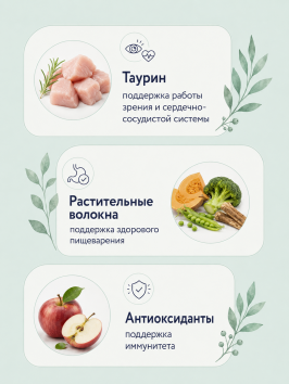 Florida - Сухой корм для взрослых собак средних пород с курицей и яблоком