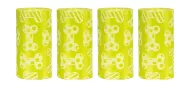 Trixie - Пакеты для уборки за собаками, для всех контейнеров для пакетов, с ароматом лимона, 4 рулона по 20 пакетов, желтый
