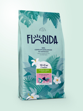 Florida - Сухой корм для взрослых собак мелких пород, с Ягненком и Грушей