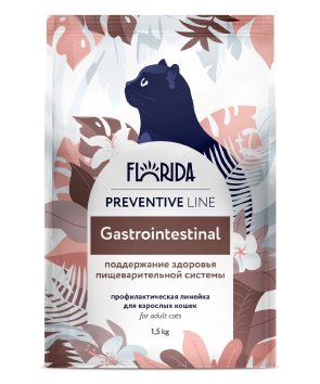 Florida Preventive Line Gastrointestinal - Сухой корм для кошек, Поддержание здоровья пищеварительной системы (Профилактика)