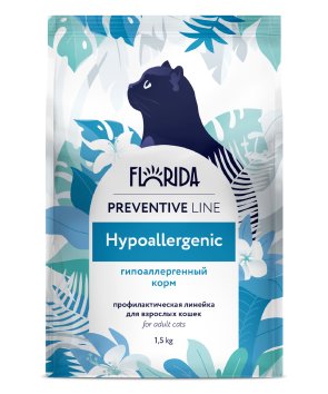Florida Preventive Line Hypoallergenic - Гипоаллергенный сухой корм для кошек (Профилактика)