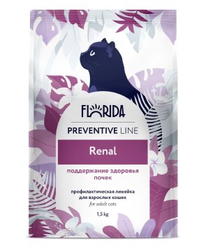 Florida Preventive Line Renal- Сухой корм для кошек, при заболеваниях почек (Профилактика)